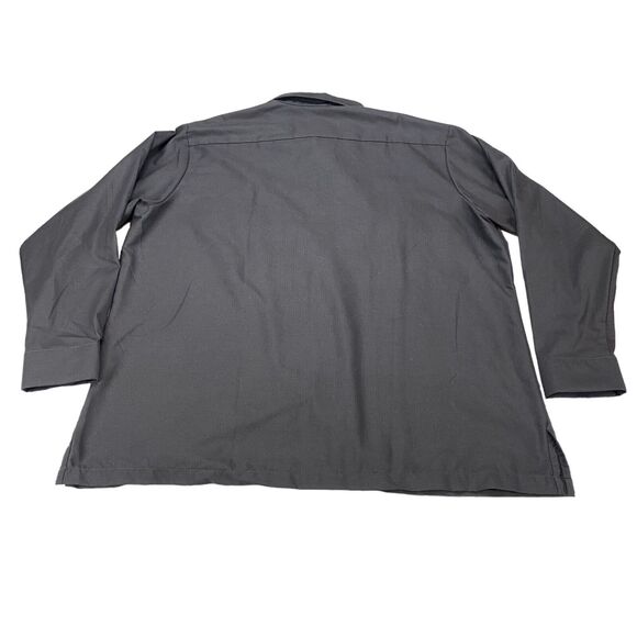 Red Kap Rip Stop Work Shirt Men's 2XL Gray Chest Pocket Durable Button Down - Picture 2 of 15